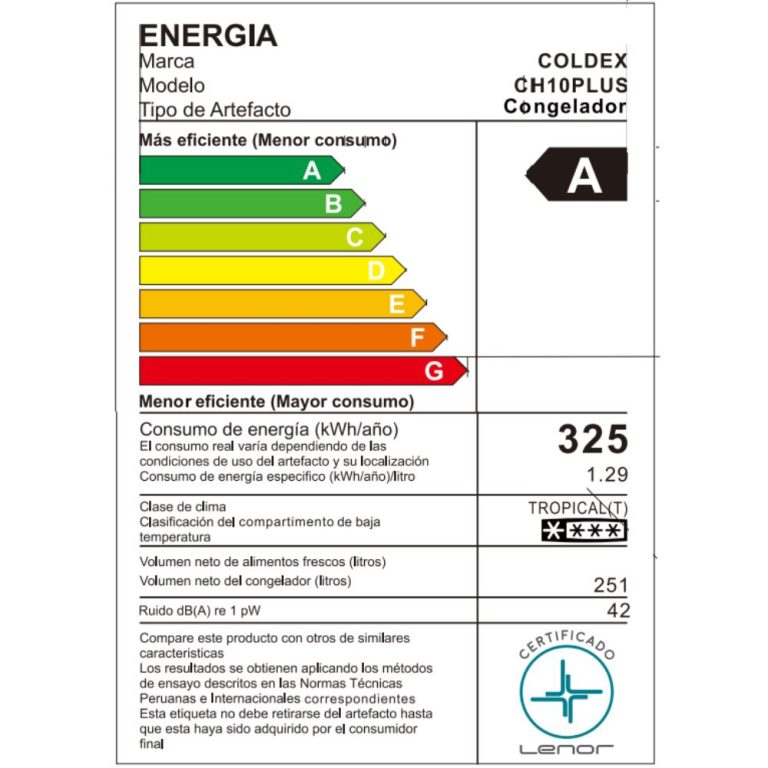 Congelador CH10PLUS 251L, 85x95.5cm Blanco - Coldex